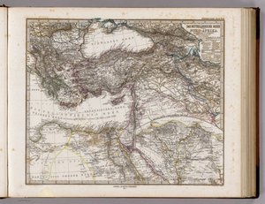 The Mediterranean Sea and North Africa. Scale 1